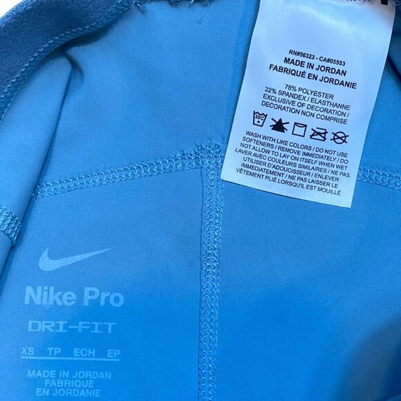 Nike Pro Blue Athletic Shorts - Picture 3 of 3
